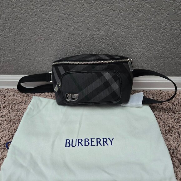 Burberry Unisex Grid Belt bag - Picture 1 of 14